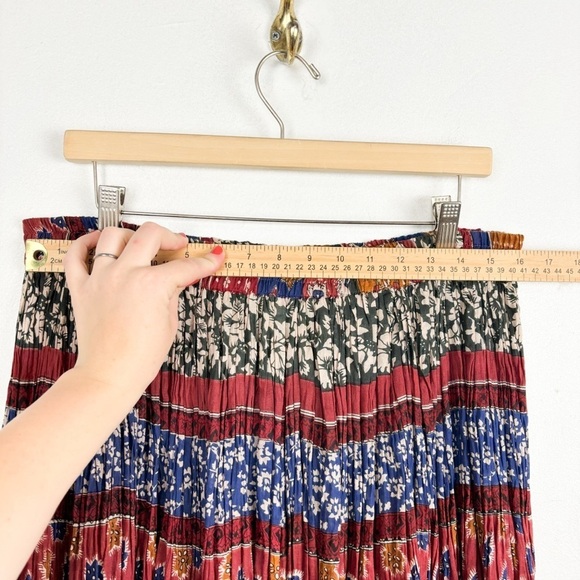 Vintage Casual Corner & Co Boho Elastic Waist Midi Skirt Sz M - Picture 3 of 7
